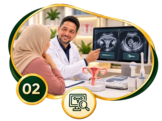 إجراء السونار وتقييم الحالة